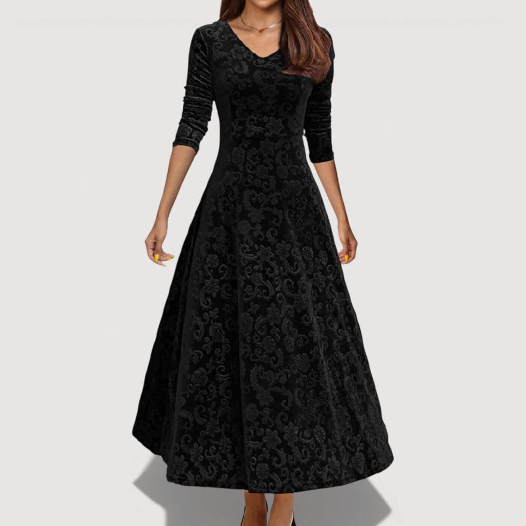 Malia™ – Elegantes, fließendes Kleid mit Blumenrock