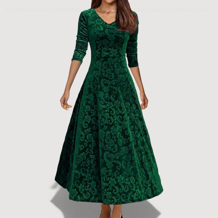 Malia™ – Elegantes, fließendes Kleid mit Blumenrock