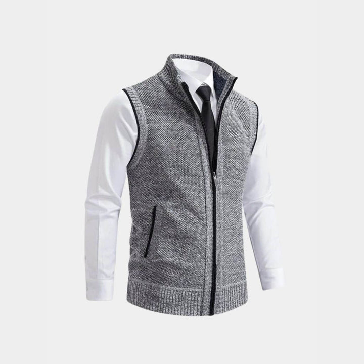 Manfred™ - Elegante Weste mit durchgehendem Reißverschluss