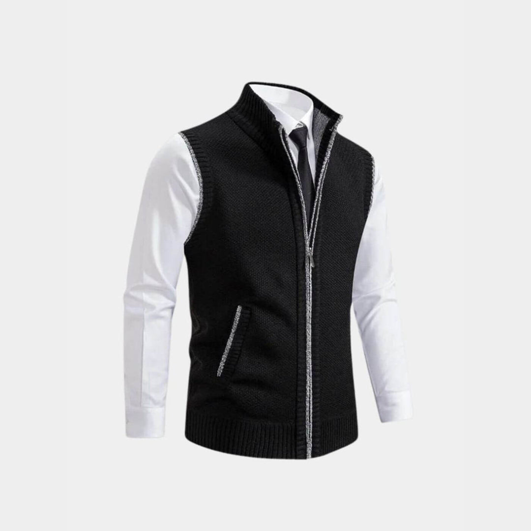 Manfred™ - Elegante Weste mit durchgehendem Reißverschluss