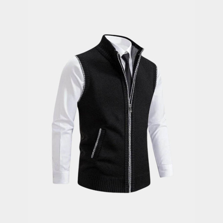 Manfred™ - Elegante Weste mit durchgehendem Reißverschluss