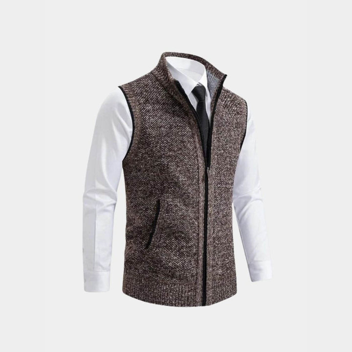 Manfred™ - Elegante Weste mit durchgehendem Reißverschluss
