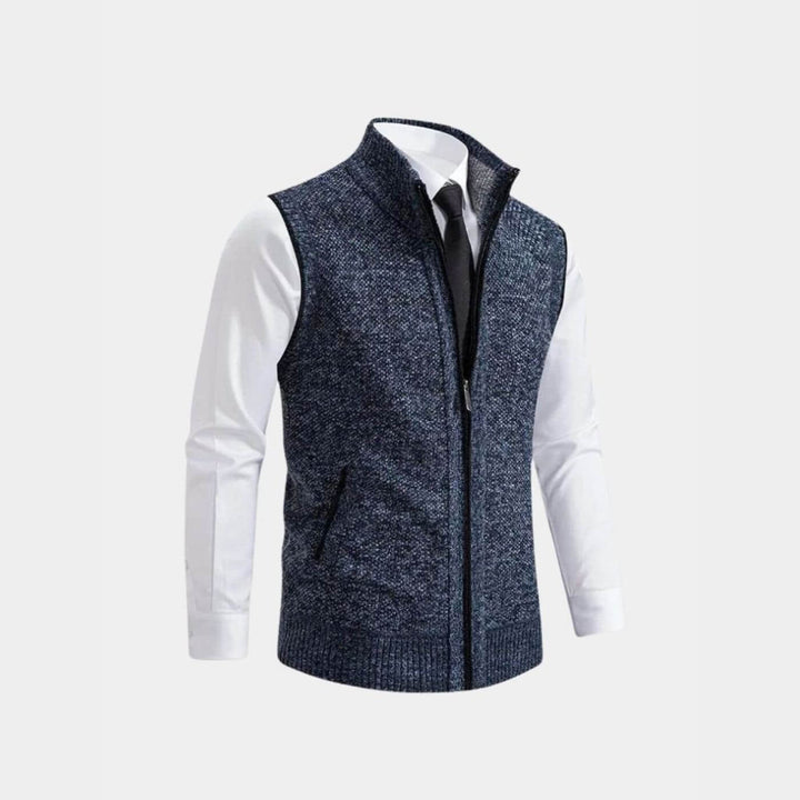 Manfred™ - Elegante Weste mit durchgehendem Reißverschluss
