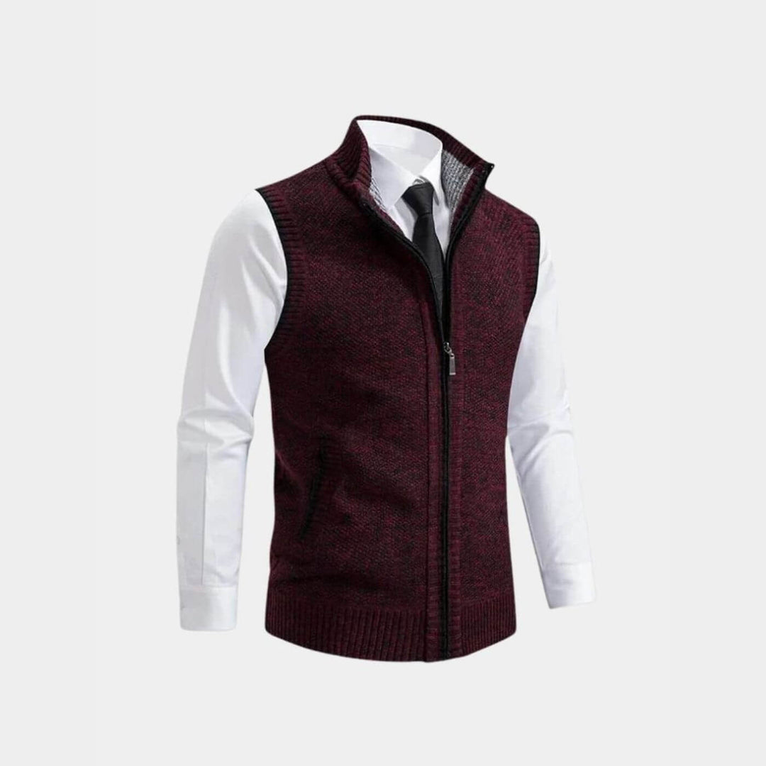 Manfred™ - Elegante Weste mit durchgehendem Reißverschluss