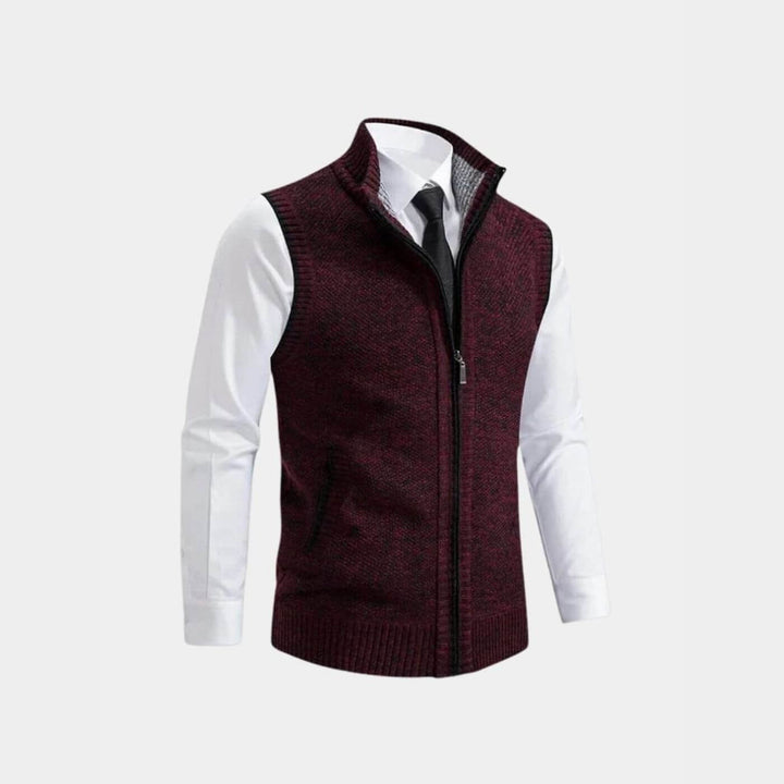 Manfred™ - Elegante Weste mit durchgehendem Reißverschluss