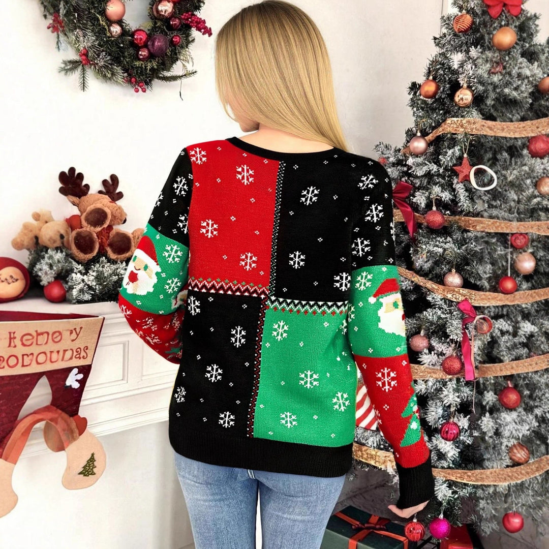 Marina | Weihnachtspullover mit Schneemann Motiv