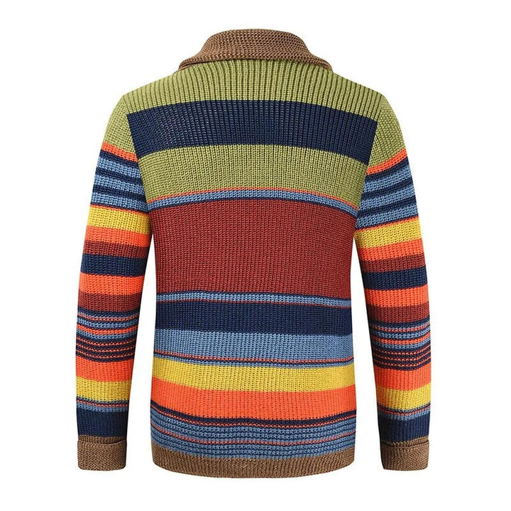 Mario | Stylische Strickjacke mit Blockmuster