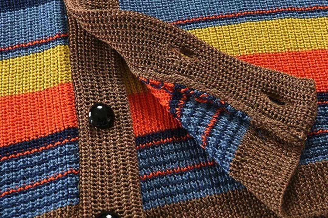 Mario | Stylische Strickjacke mit Blockmuster