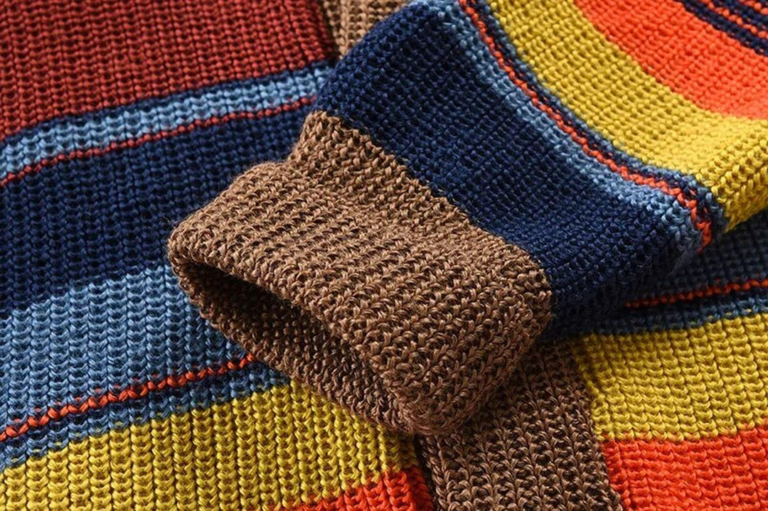 Mario | Stylische Strickjacke mit Blockmuster