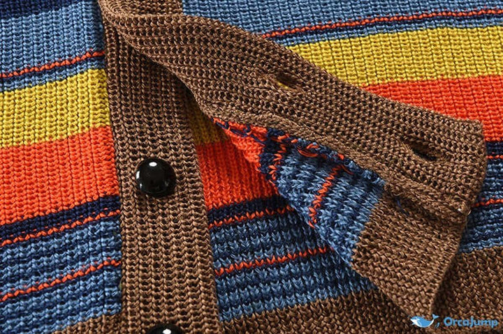Mario | Stylische Strickjacke mit Blockmuster