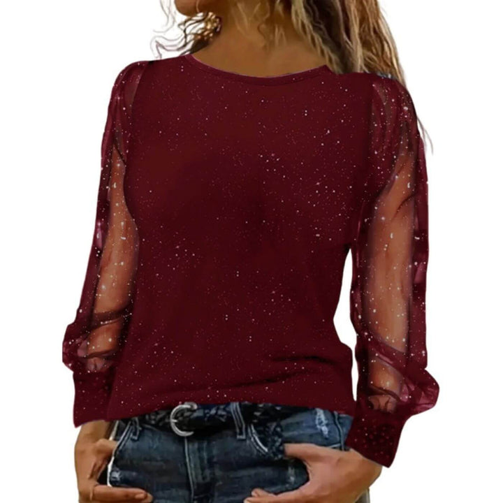 Martha™ – Stilvolles Top mit Spitzenärmeln