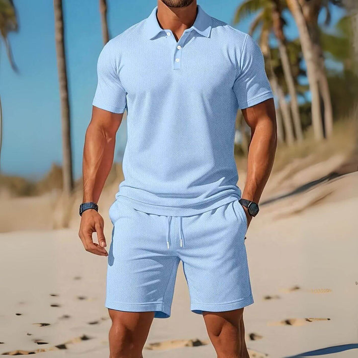 Mathias™ – Luftiges Polo Und Shorts Set