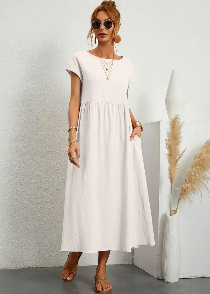 Melanie™ – Elegantes Sommerkleid mit Taschen