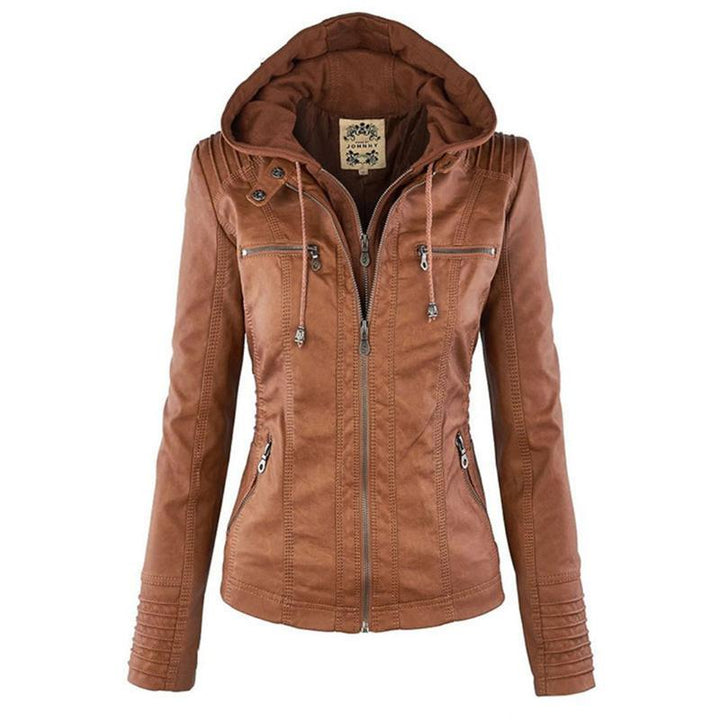 Lena | Moderne jacke mit Kapuze und Reißverschluss