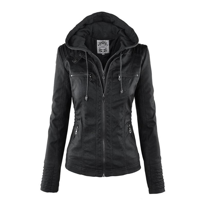 Lena | Moderne jacke mit Kapuze und Reißverschluss