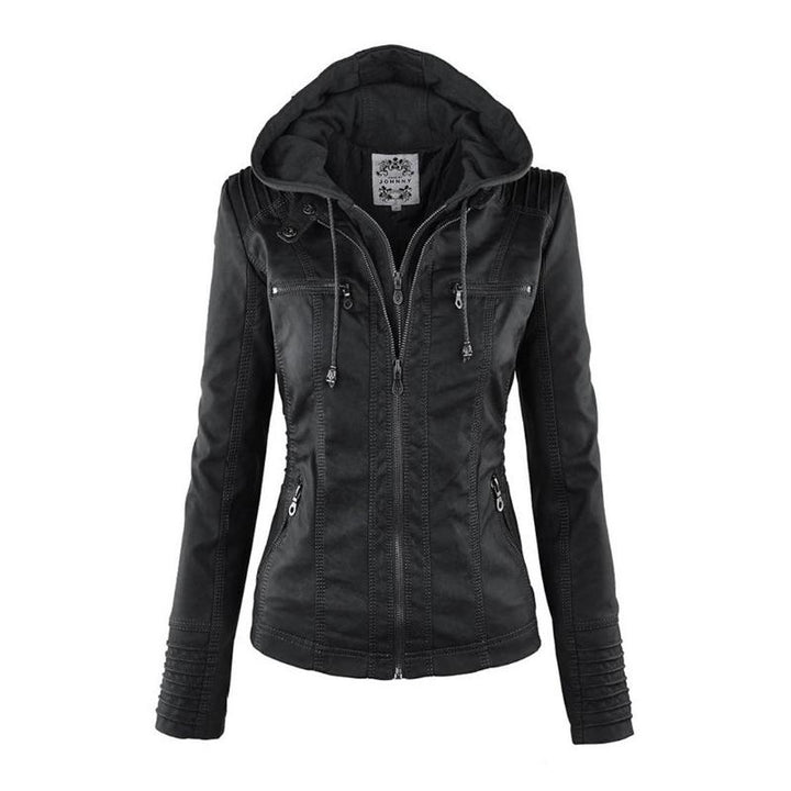 Lena | Moderne jacke mit Kapuze und Reißverschluss
