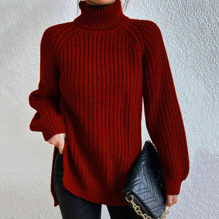 Julia | Moderner Rollkragenpullover aus Baumwolle