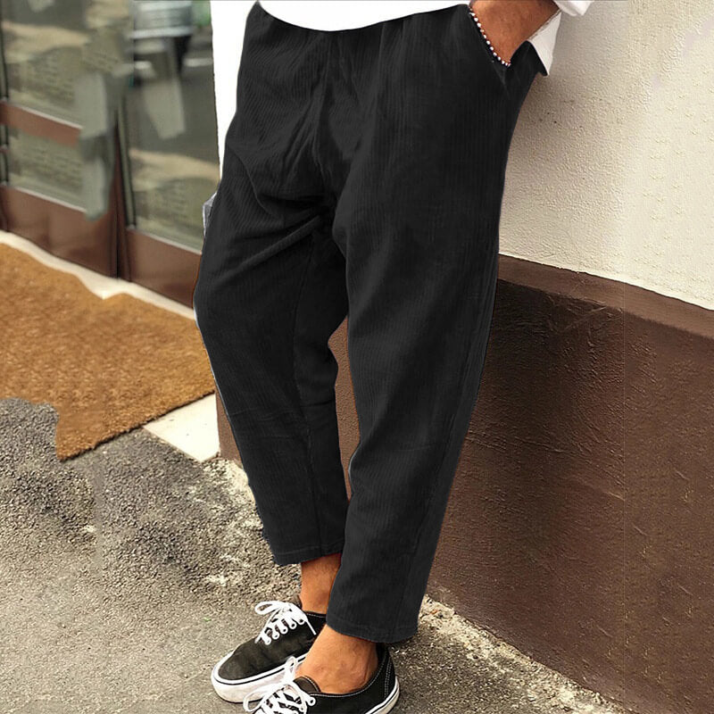Komfortable Lässige Herren Kord Hose