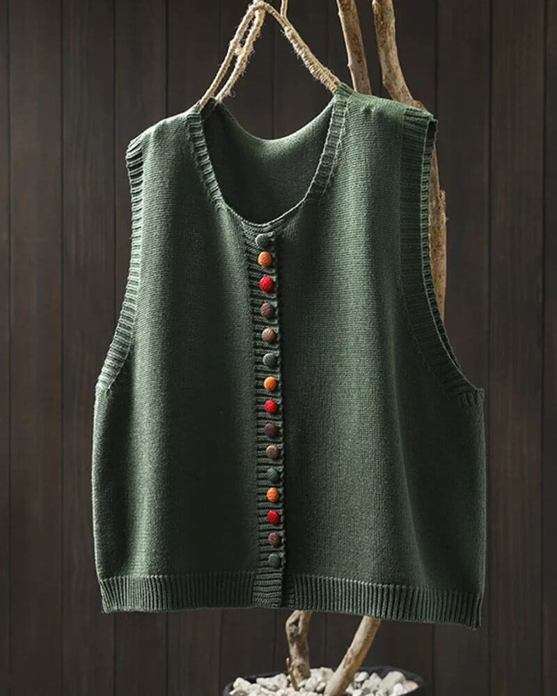 Paula™ - Elegante ärmellose Strickweste