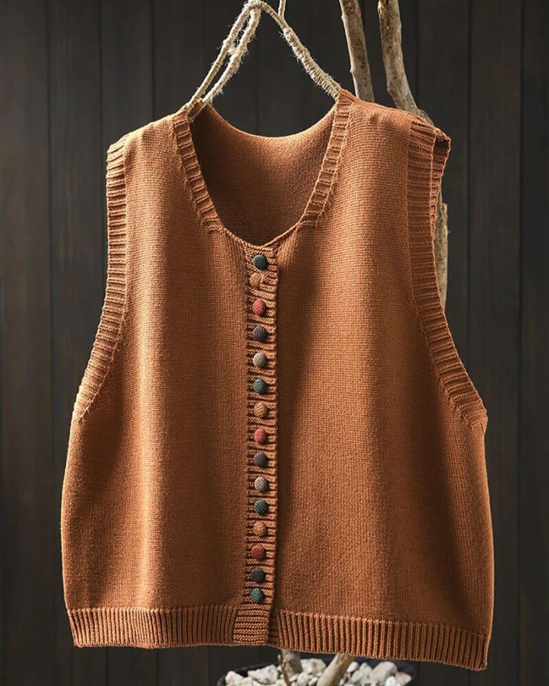 Paula™ - Elegante ärmellose Strickweste