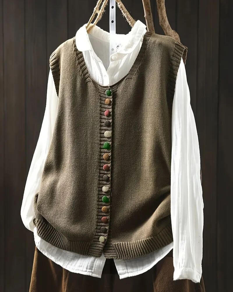 Paula™ - Elegante ärmellose Strickweste