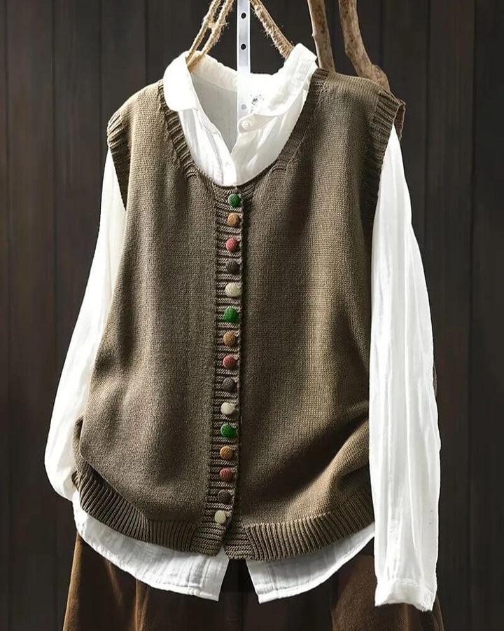 Paula™ - Elegante ärmellose Strickweste