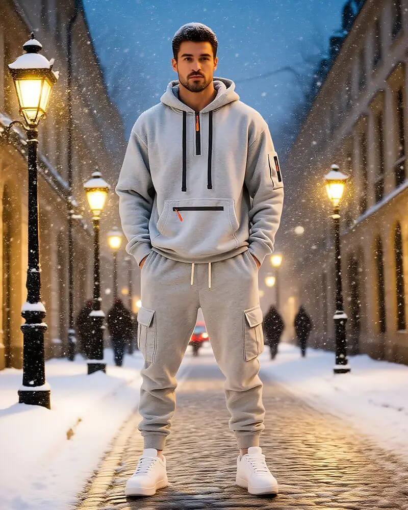 Philipp™ - Fleecegefüttertes Sweatshirt Set