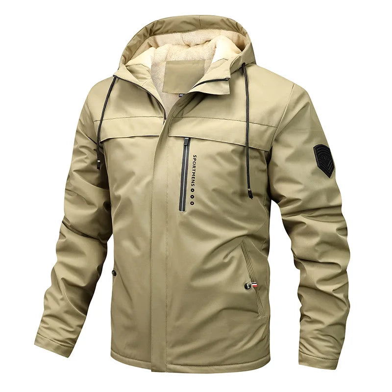 Mario | Sportliche Fleece Steppjacke mit Kapuze