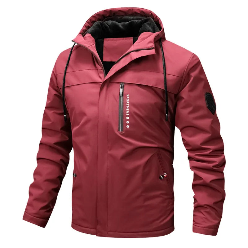 Mario | Sportliche Fleece Steppjacke mit Kapuze