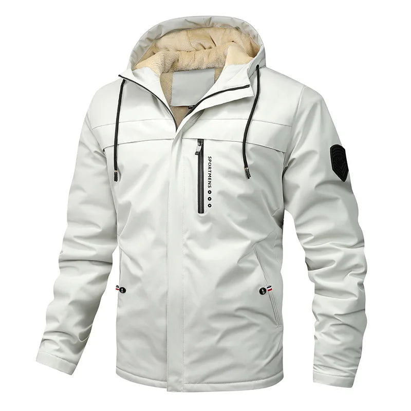 Mario | Sportliche Fleece Steppjacke mit Kapuze