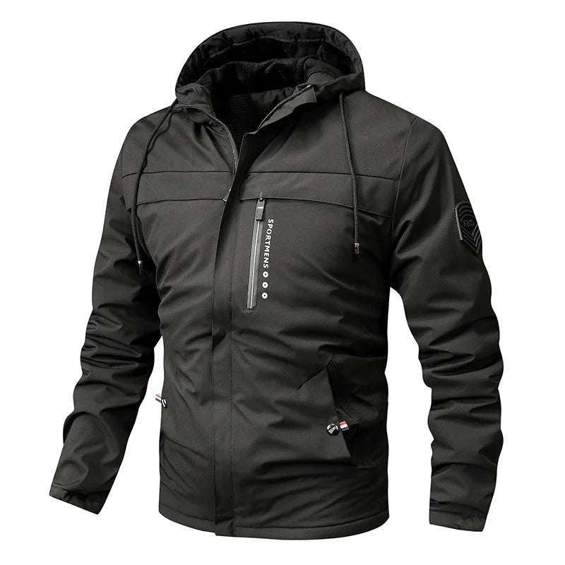 Mario | Sportliche Fleece Steppjacke mit Kapuze