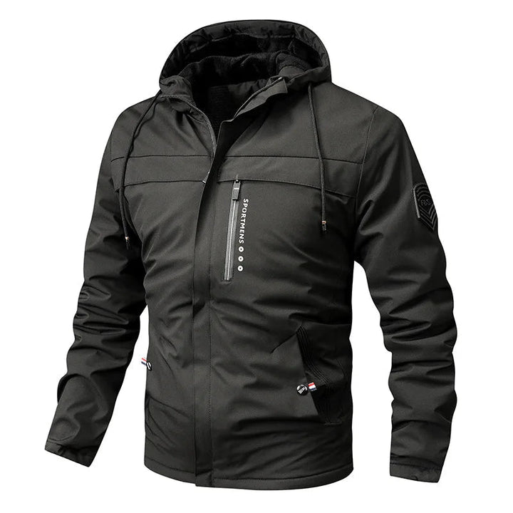 Mario | Sportliche Fleece Steppjacke mit Kapuze