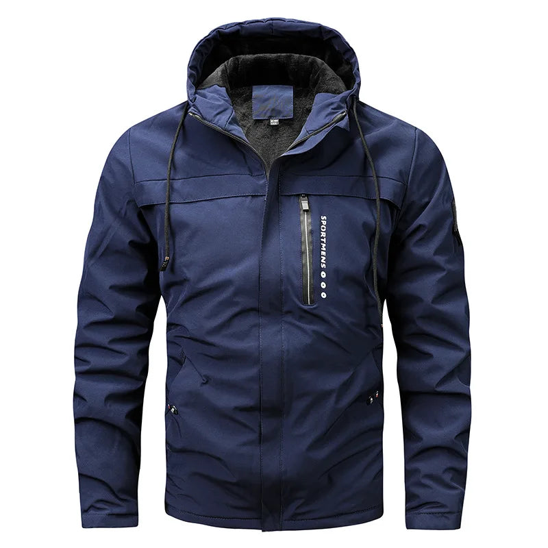 Mario | Sportliche Fleece Steppjacke mit Kapuze