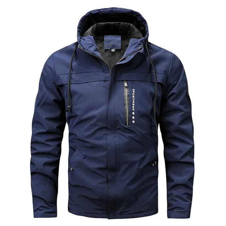 Mario | Sportliche Fleece Steppjacke mit Kapuze