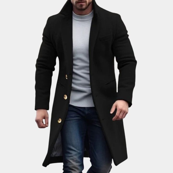 Stefan | Moderner langer Wintermantel