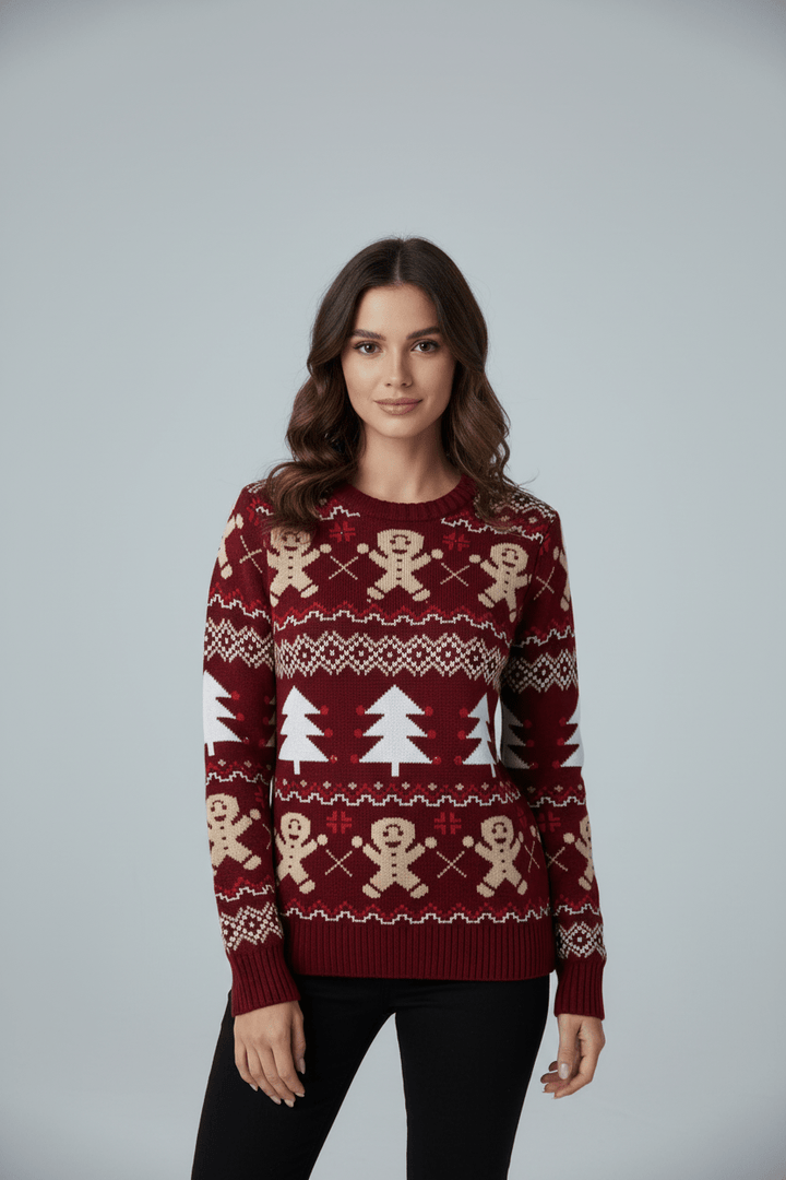 Stefanie | Festliche Pullover mit Jacquardmuster