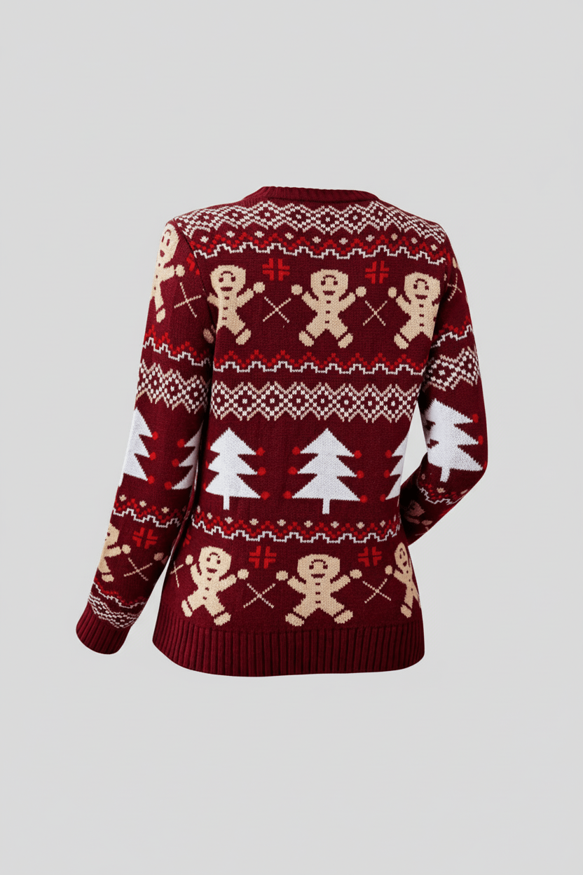 Stefanie | Festliche Pullover mit Jacquardmuster