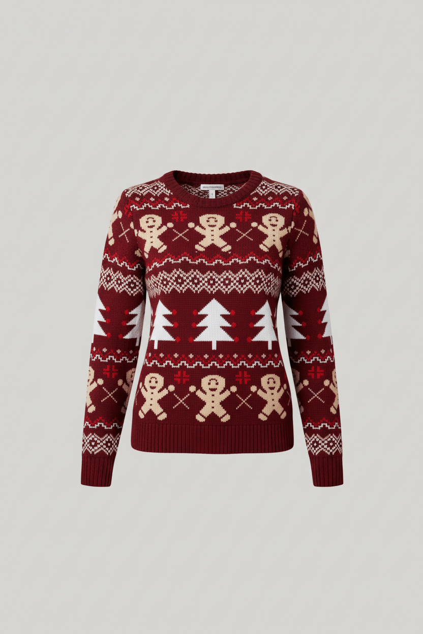 Stefanie | Festliche Pullover mit Jacquardmuster