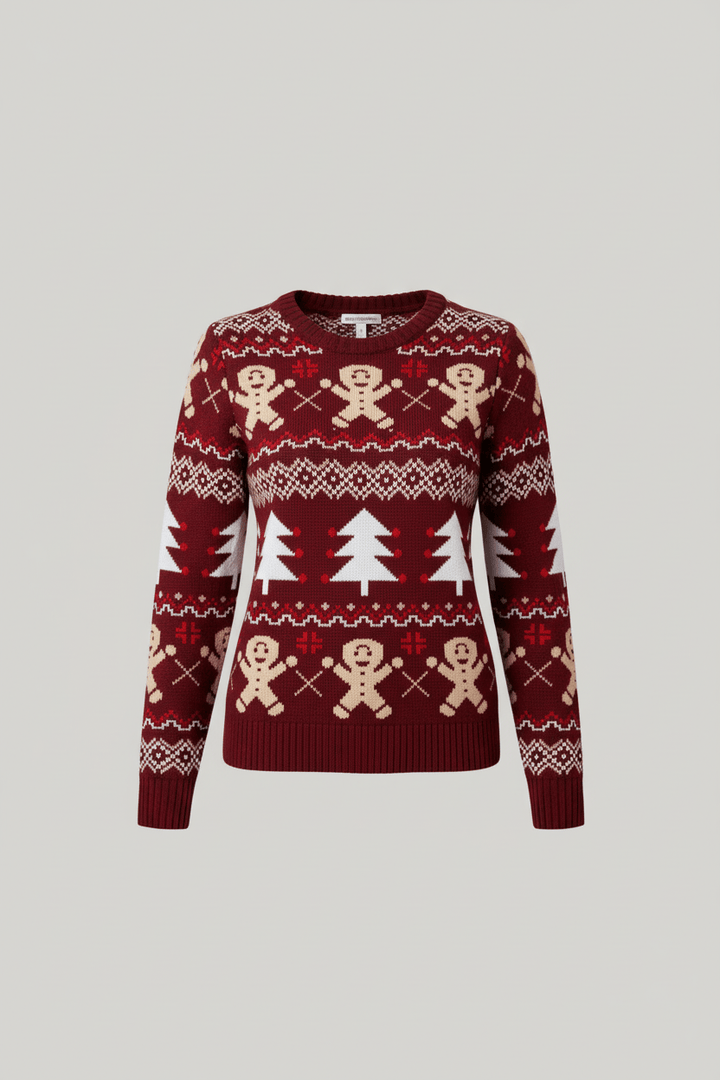 Stefanie | Festliche Pullover mit Jacquardmuster