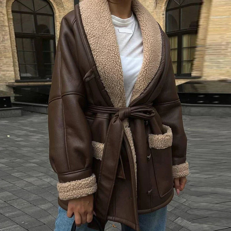 Johanna | Taillierte jacke mit Gürtel