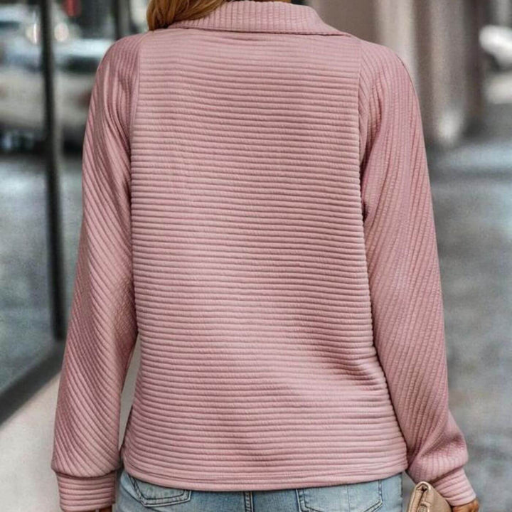 Tamara™ – Eleganter Zip-Up V-Ausschnitt Pullover