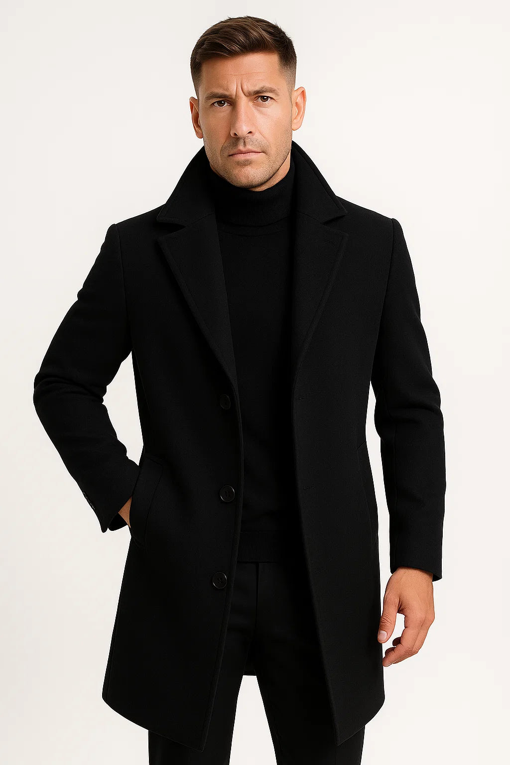 Tom | Moderner mittellanger Trenchcoat