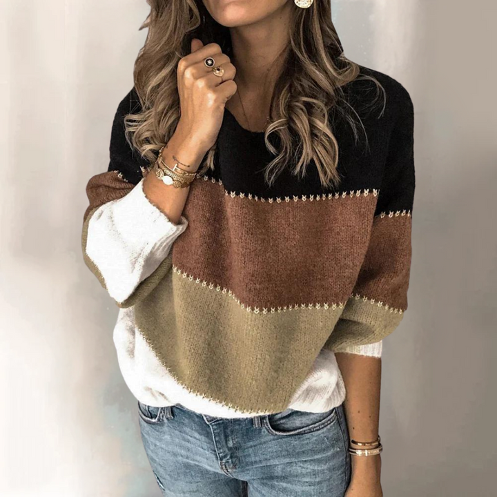Heidi-Mode | Klassisches gestreiftes Sweatshirt für Frauen