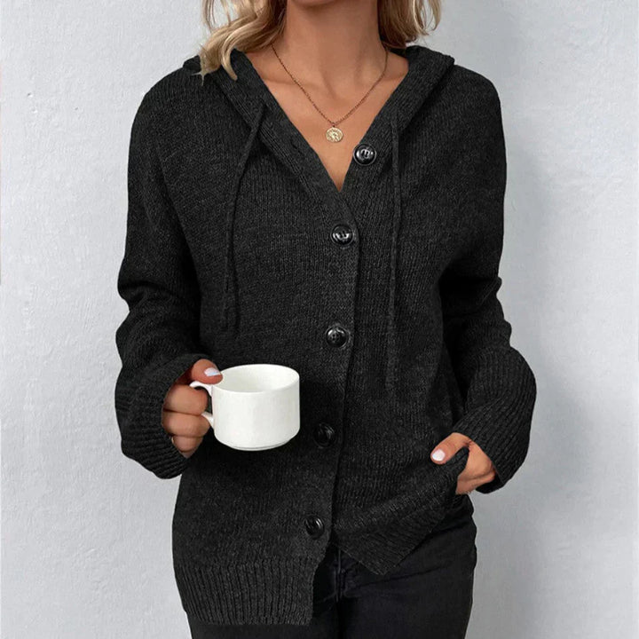 Heidi-Mode | Kapuzencardigan mit Kordelzug