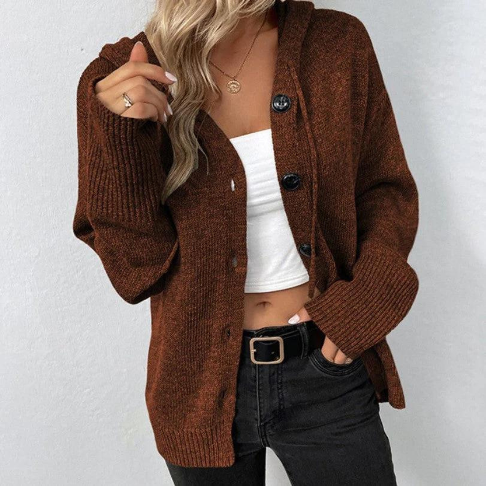 Heidi-Mode | Kapuzencardigan mit Kordelzug