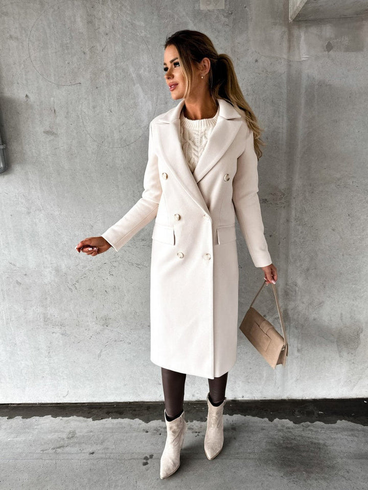Valentina | Bequemer langer Herbst Wintermantel