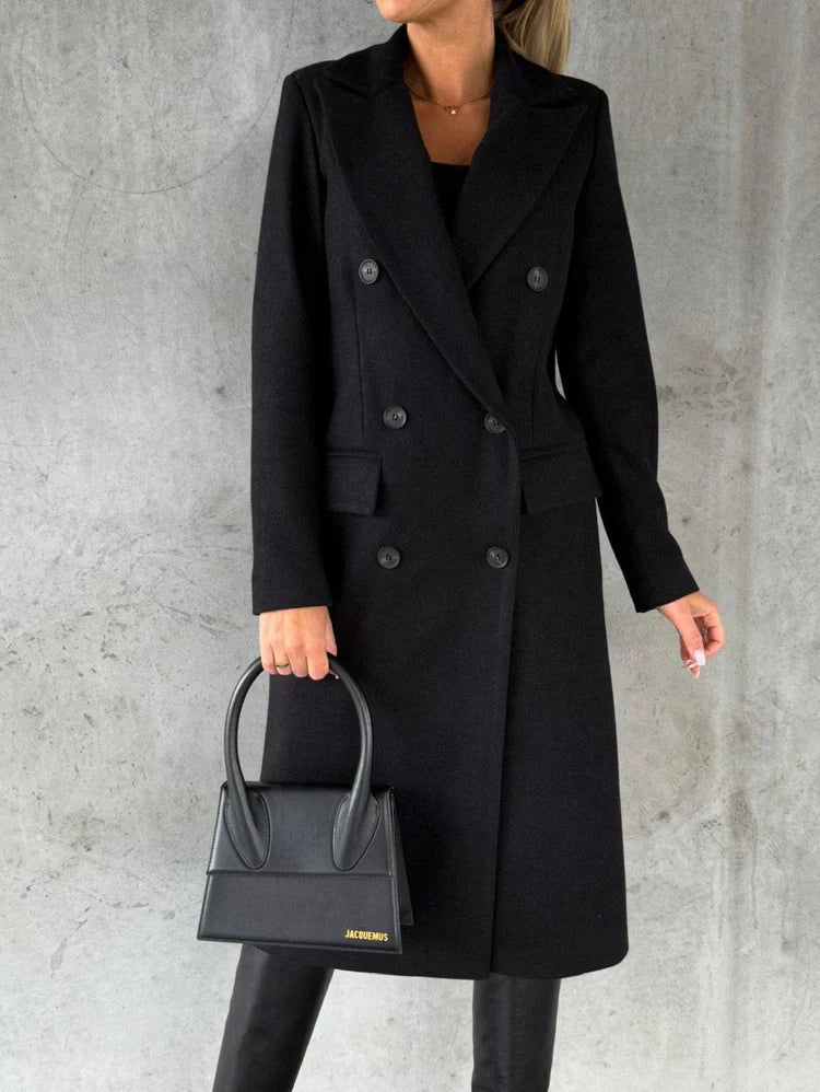 Valentina | Bequemer langer Herbst Wintermantel