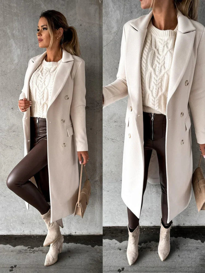 Valentina | Bequemer langer Herbst Wintermantel
