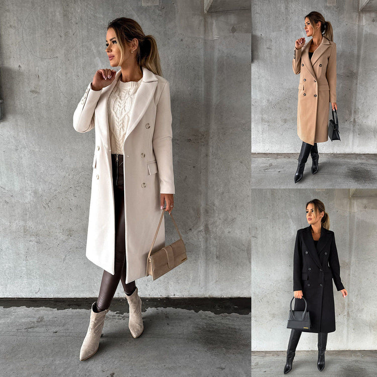 Valentina | Bequemer langer Herbst Wintermantel