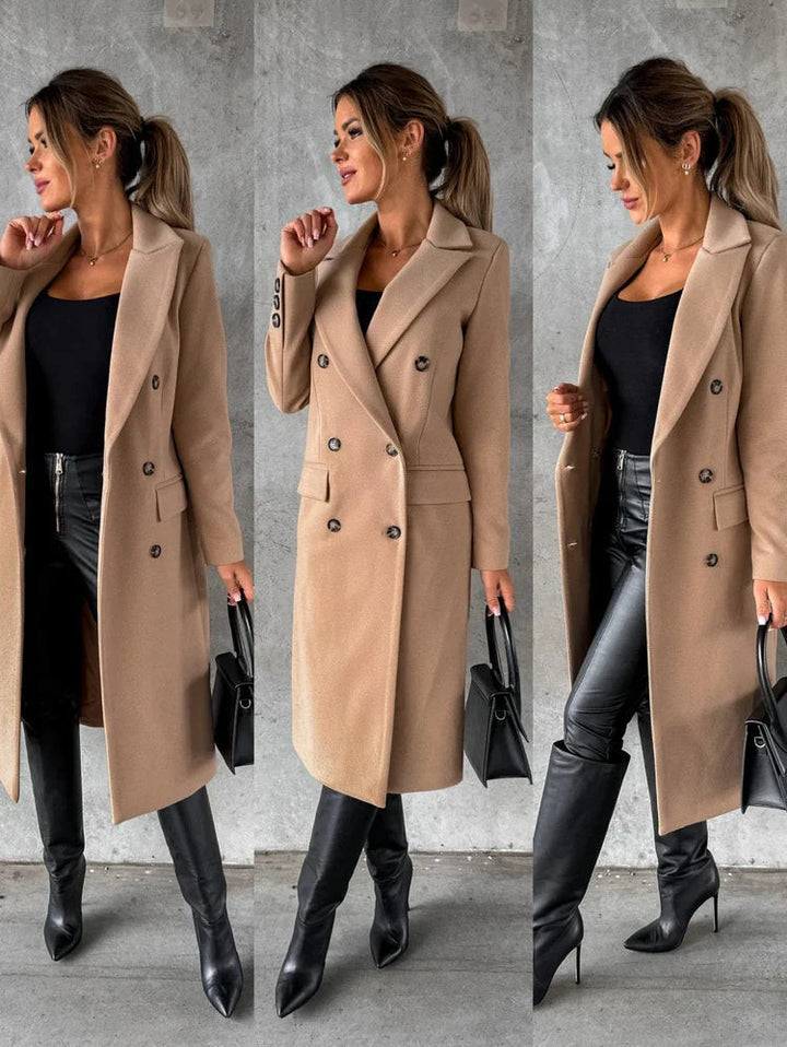 Valentina | Bequemer langer Herbst Wintermantel